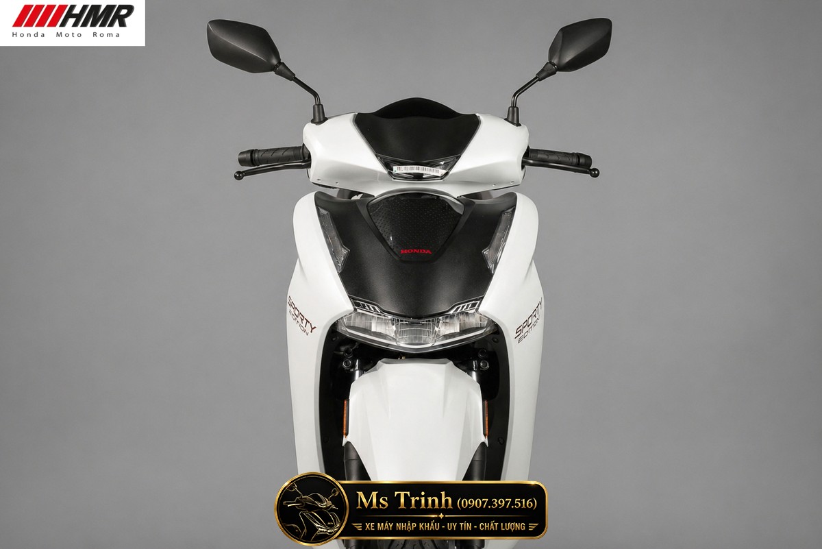 Honda SH350i nhập Ý 2026 tại Hải Phòng - SH350i Sporty Trắng Nhám, Xám Bóng Đẳng Cấp Chuẩn Ý