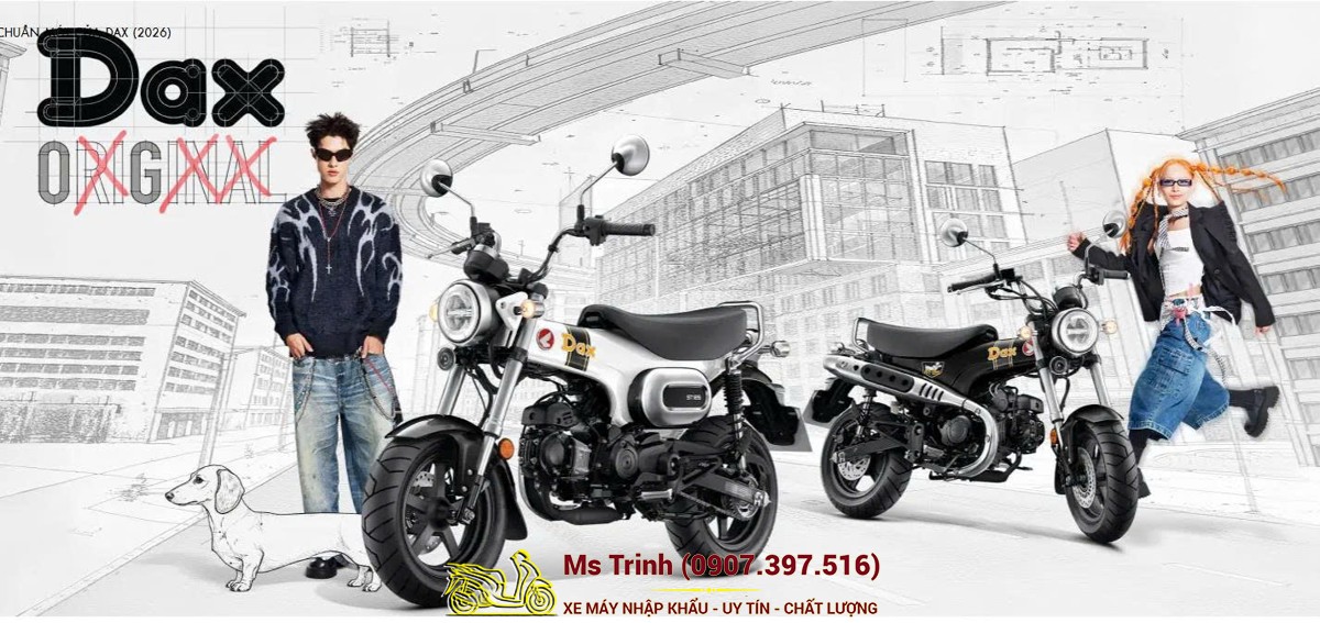 Honda Dax ST125 2026 tại Hải Phòng - Minibike huyền thoại khung T-Bone đầy cá tính