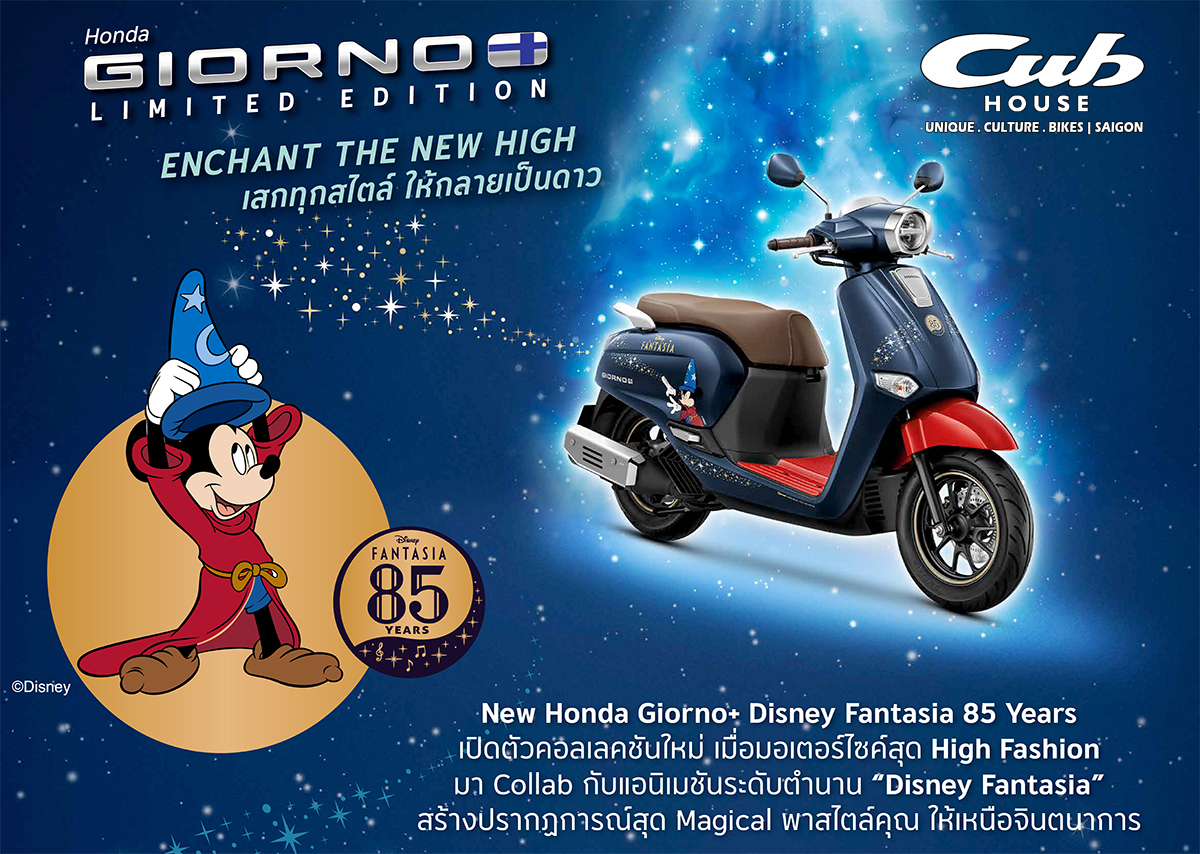 Honda Giorno+ Disney Fantasia 85, Bản Giới Hạn 2.000 xe tại Hải Phòng