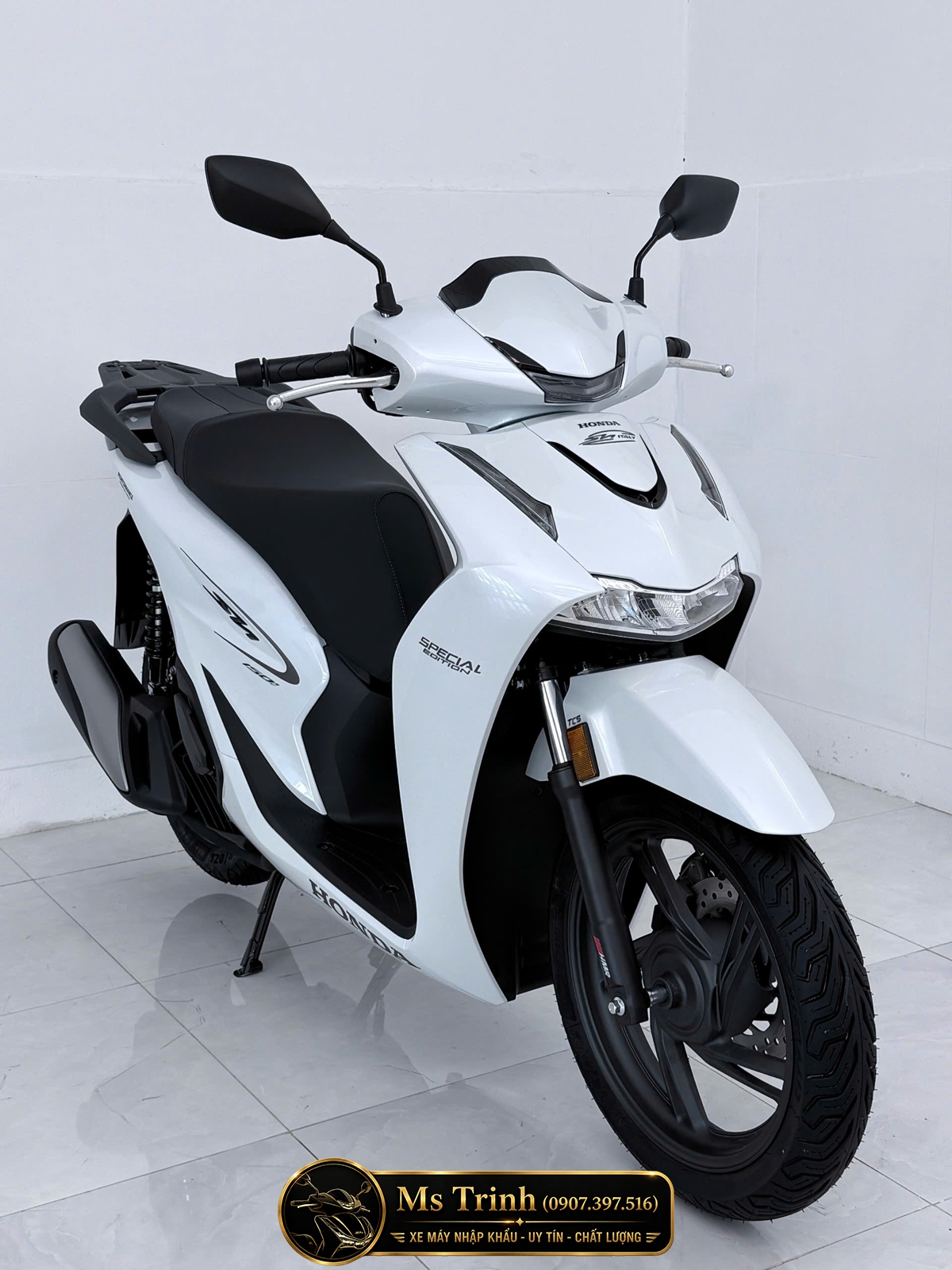 Honda SH150i Special Edition Standard nhập HMR Ý màu trắng tại Hải Phòng: Giá trị nằm trong từng chi tiết nguyên bản