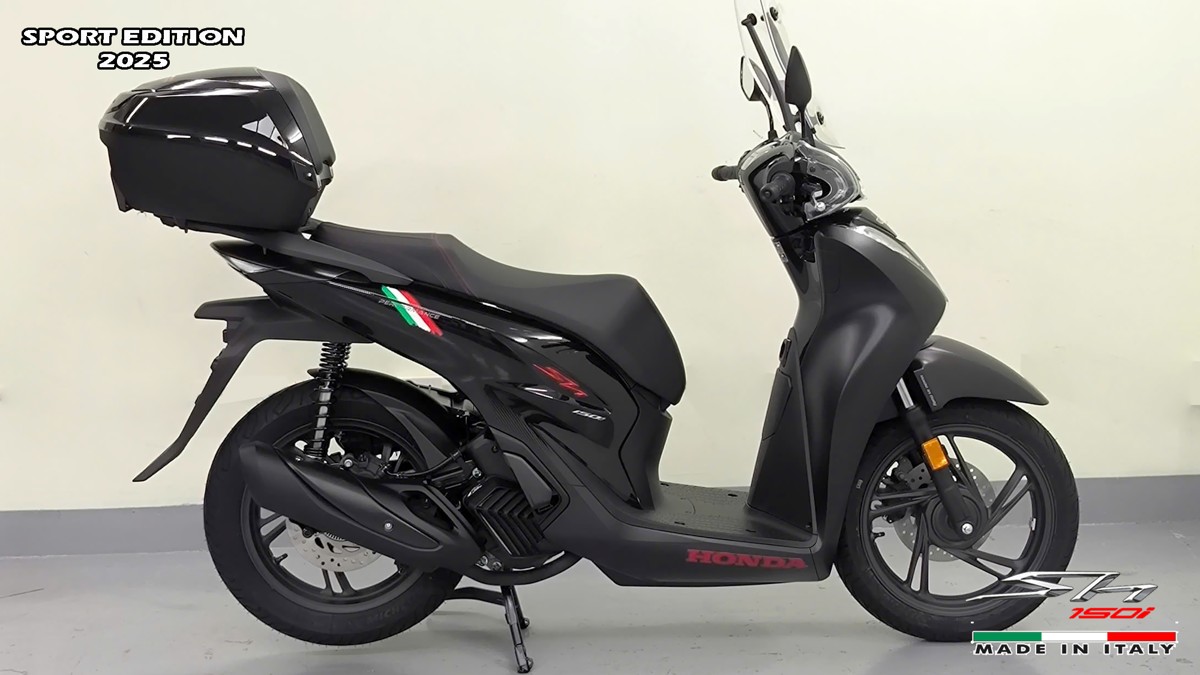 Honda SH150i 2025 Italy Sport Edition Màu Đen, Nhập Chính Hãng, Giá Rẻ tại Hải Phòng