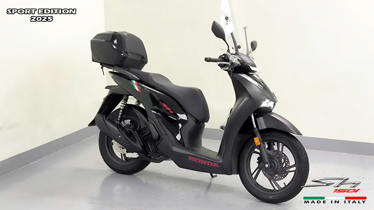 Honda SH150i 2025 Italy Sport Edition Màu Đen, Nhập Chính Hãng, Giá Rẻ tại Hải Phòng