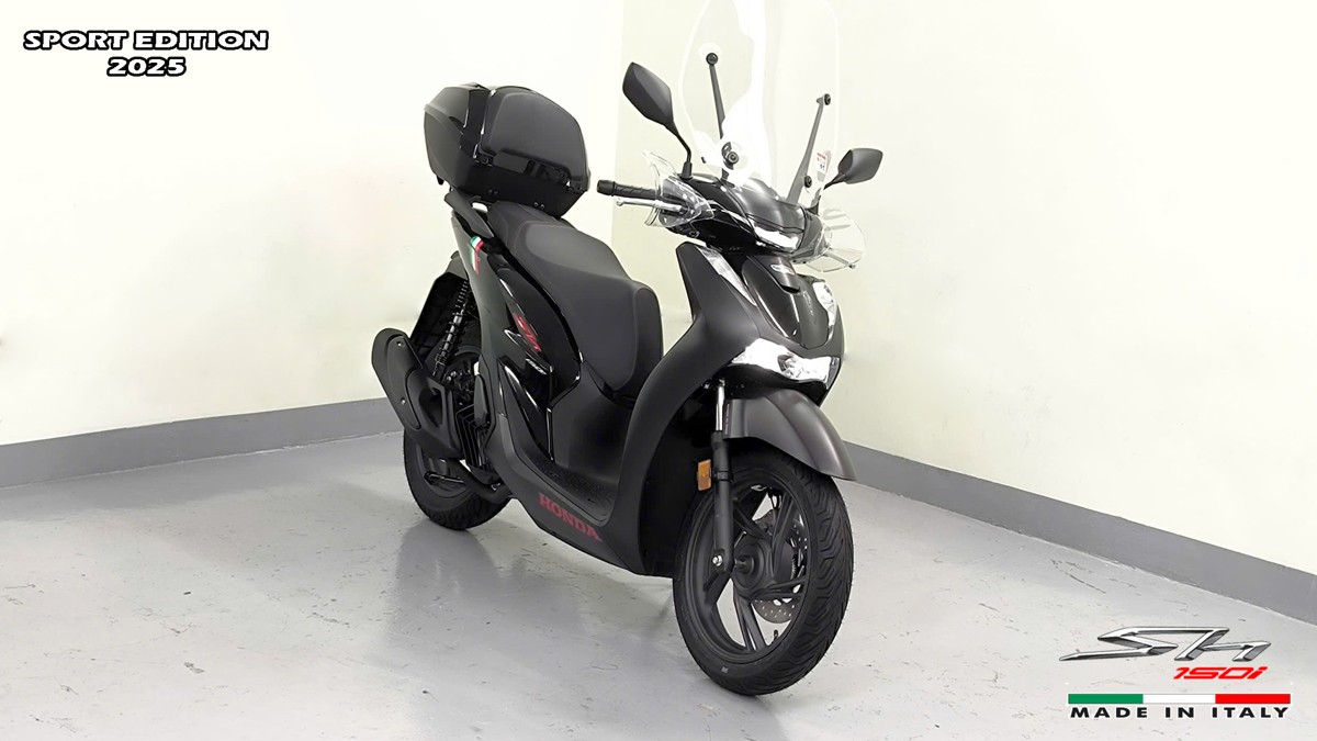 Honda SH150i 2025 Italy Sport Edition Màu Đen, Nhập Chính Hãng, Giá Rẻ tại Hải Phòng