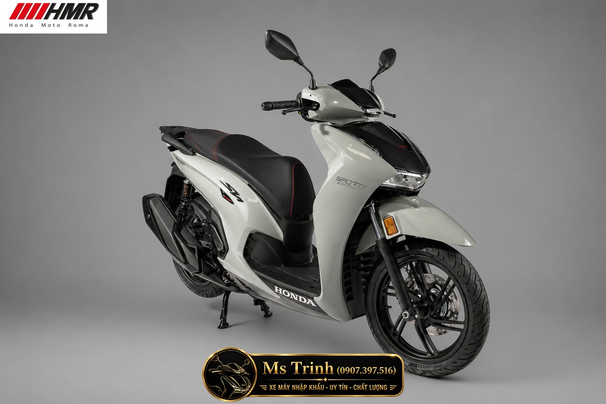 Honda SH350i nhập Ý 2026 tại Hải Phòng - SH350i Sporty Trắng Nhám, Xám Bóng Đẳng Cấp Chuẩn Ý