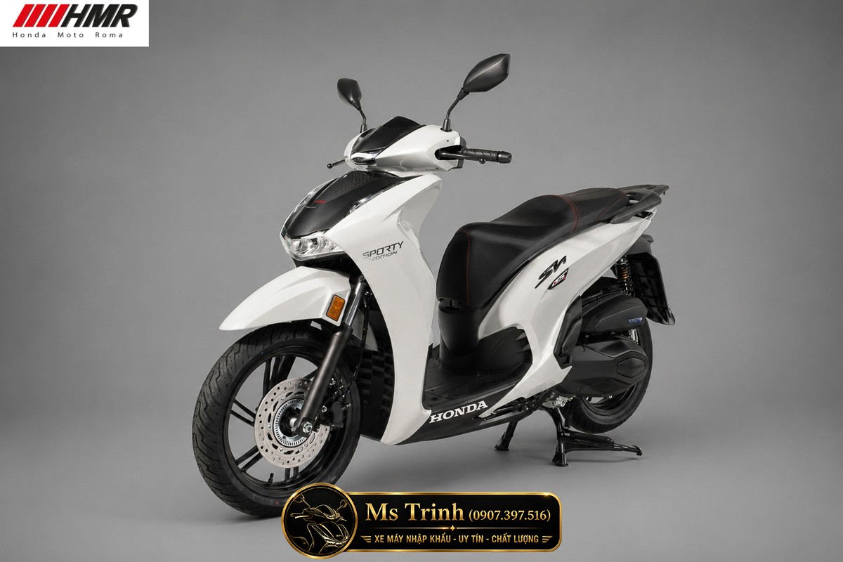 Honda SH350i nhập Ý 2026 tại Hải Phòng - SH350i Sporty Trắng Nhám, Xám Bóng Đẳng Cấp Chuẩn Ý
