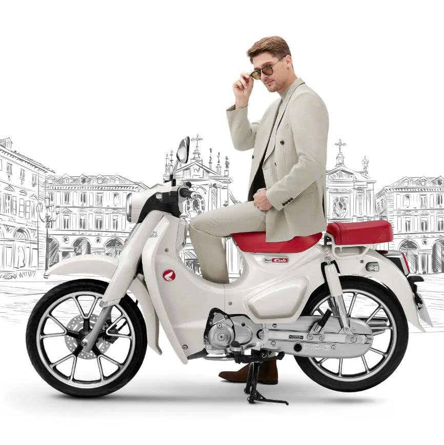 Honda Super Cub 125 Custom Edition Thái Lan 2025 màu trắng tại Hải Phòng