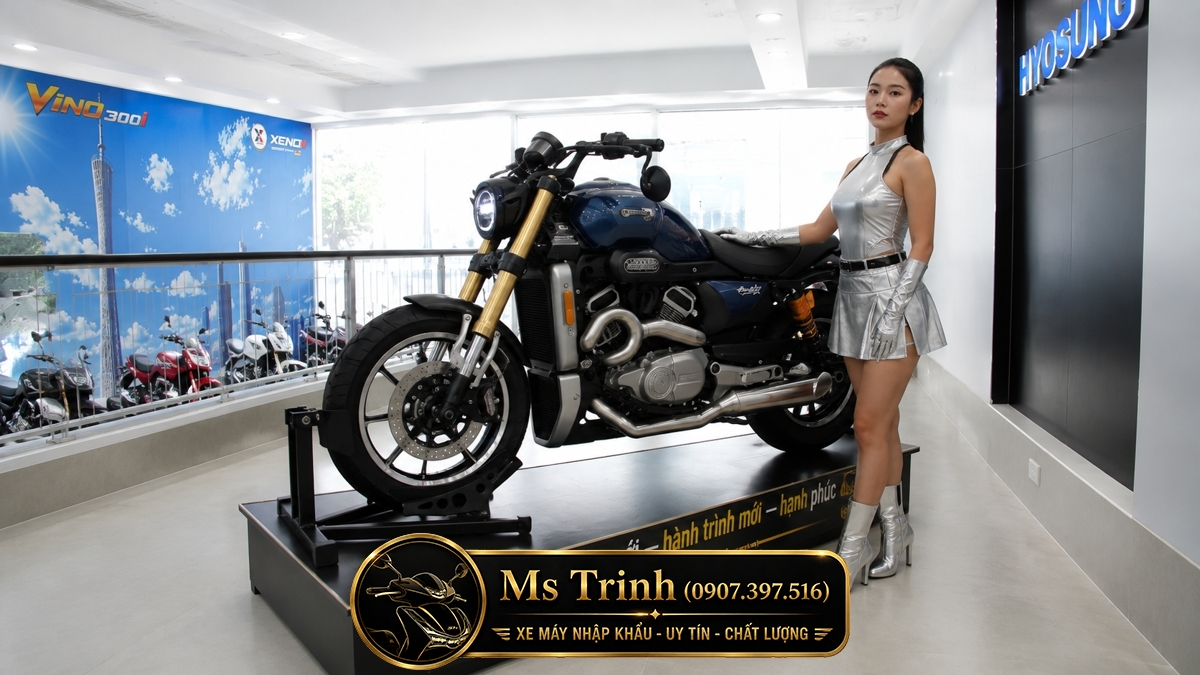 Hyosung GV350X tại Hải Phòng - Cruiser 350cc Phong Cách Mỹ Cơ Bắp, Cá Tính