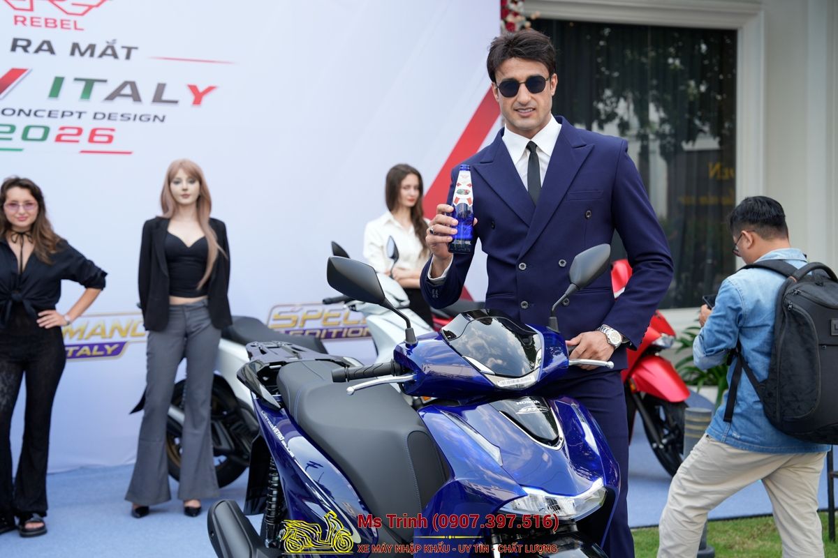 Honda SH150 Vetro Blue 2026 Limited Edition - Siêu phẩm SH Ý dàn áo xanh trong suốt cực hiếm tại Hải Phòng