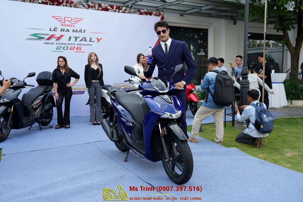 Honda SH150 Vetro Blue 2026 Limited Edition - Siêu phẩm SH Ý dàn áo xanh trong suốt cực hiếm tại Hải Phòng