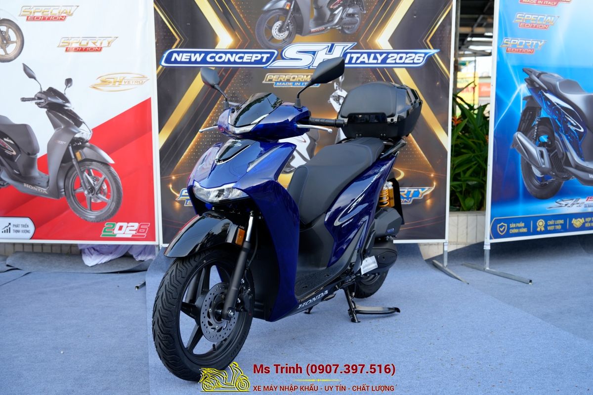 Honda SH150 Vetro Blue 2026 Limited Edition - Siêu phẩm SH Ý dàn áo xanh trong suốt cực hiếm tại Hải Phòng