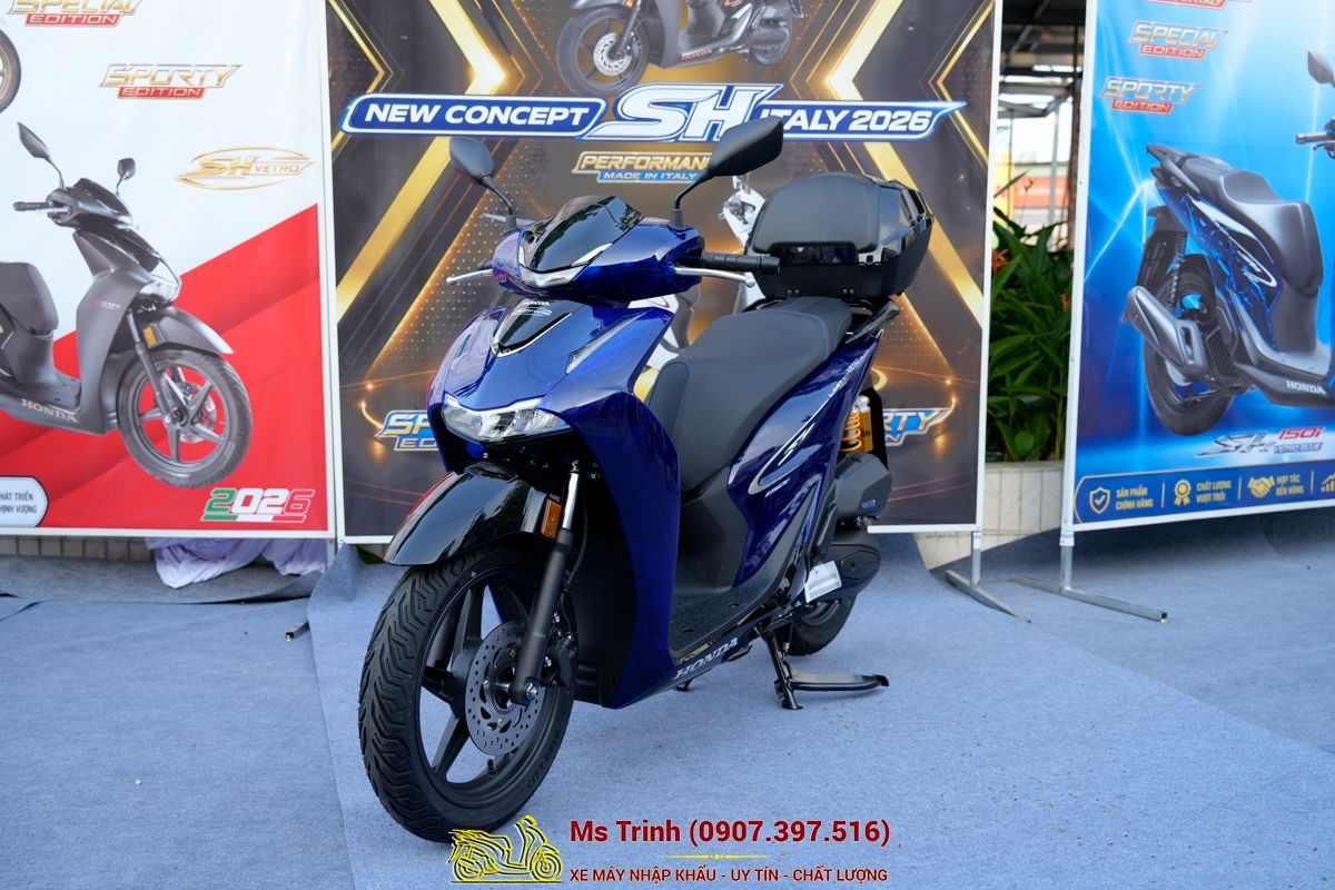 Honda SH150 Vetro Blue 2026 Limited Edition - Siêu phẩm SH Ý dàn áo xanh trong suốt cực hiếm tại Hải Phòng
